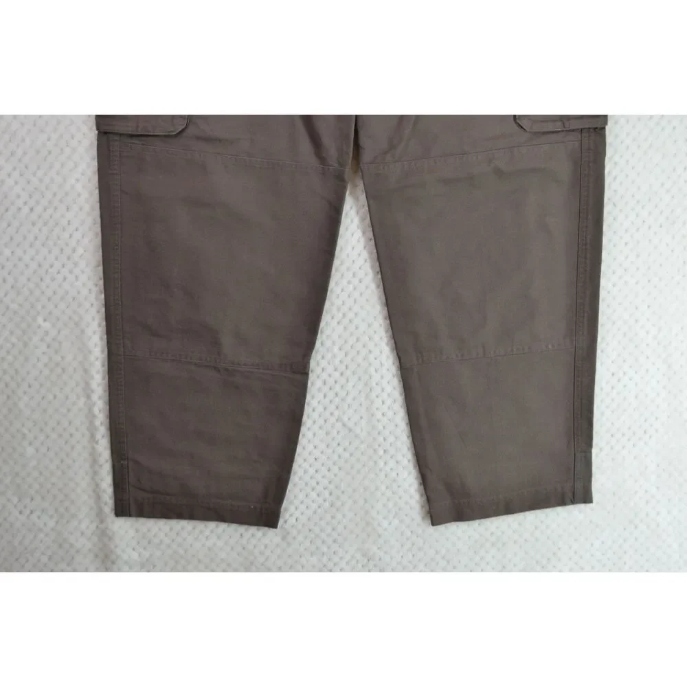 Cabela's Men's 40x30 Brown Heavyweight Canvas Hiking Reinforced Cargo Pants